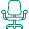 Icon eines Bürostuhls